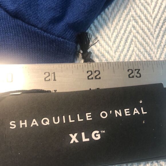 SHAQUILLE O’NEAL NEW With TAGS  Men's XLG COTTON BLEND Blue Pit to Pit 21 1/2" - Picture 8 of 10